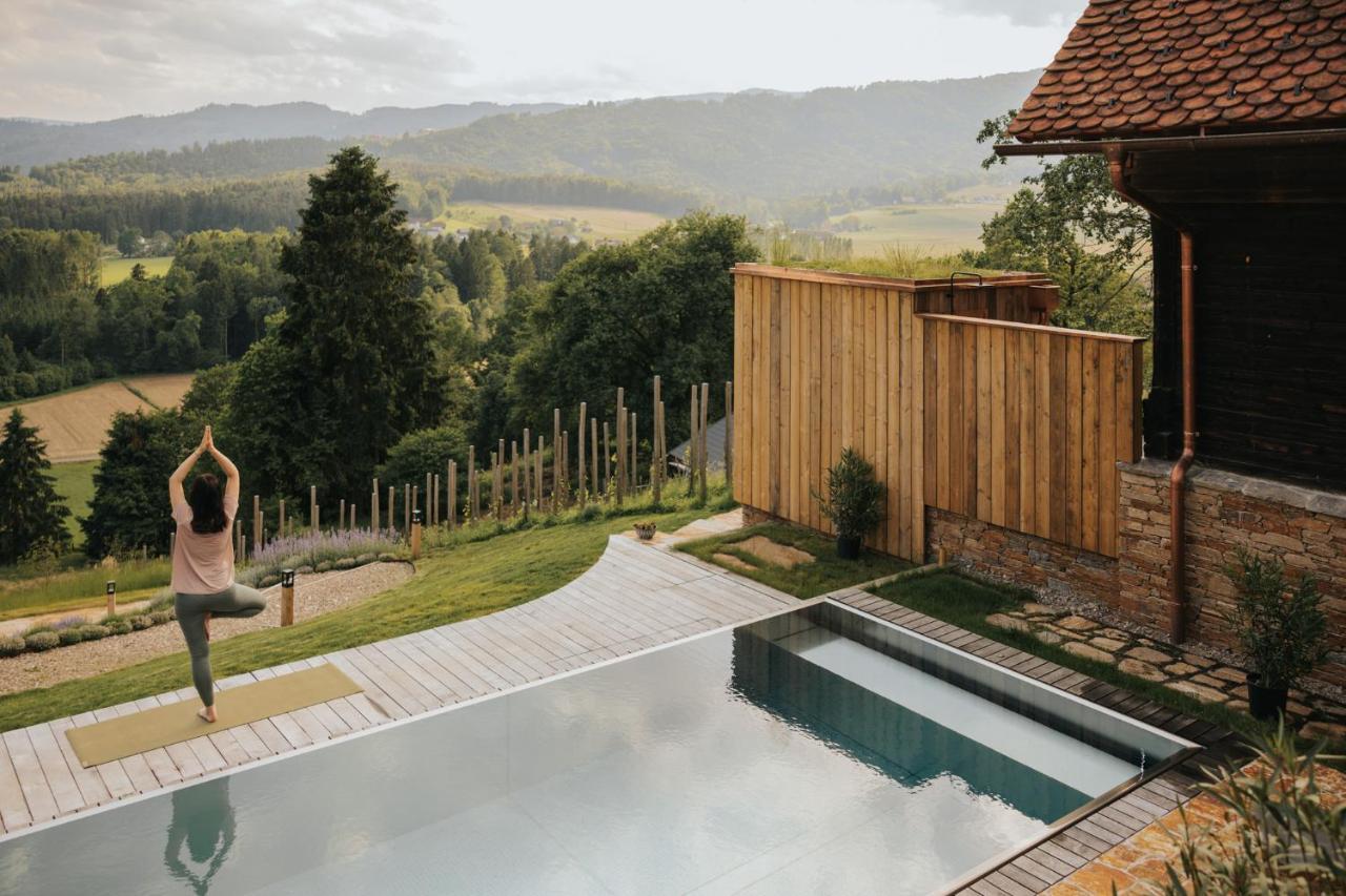 Am Wildbachberg - Luxus Ferienhaeuser Mit Infinitypool, Privatsauna Und Weinkeller Deutschlandsberg Dış mekan fotoğraf