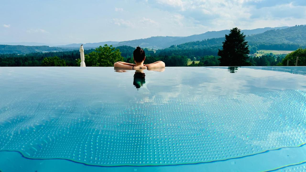 Am Wildbachberg - Luxus Ferienhaeuser Mit Infinitypool, Privatsauna Und Weinkeller Deutschlandsberg Dış mekan fotoğraf