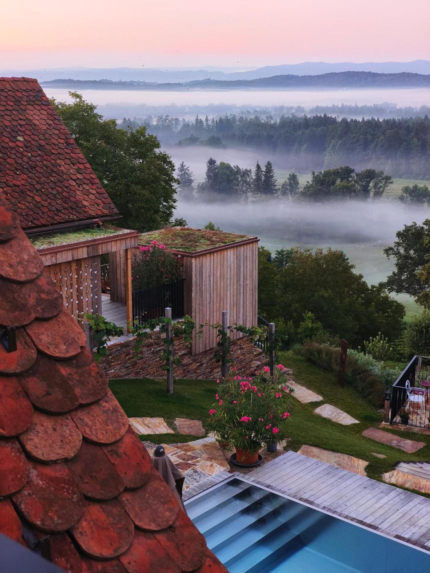 Am Wildbachberg - Luxus Ferienhaeuser Mit Infinitypool, Privatsauna Und Weinkeller Deutschlandsberg Dış mekan fotoğraf