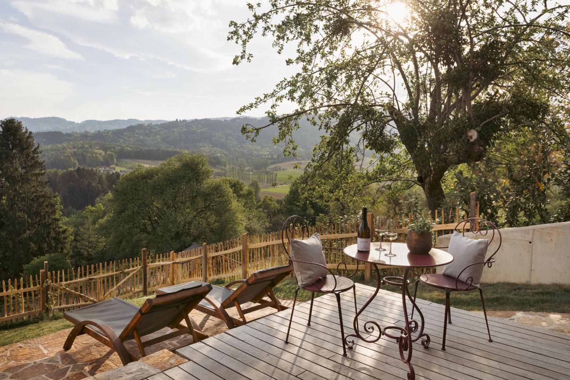 Am Wildbachberg - Luxus Ferienhaeuser Mit Infinitypool, Privatsauna Und Weinkeller Deutschlandsberg Dış mekan fotoğraf