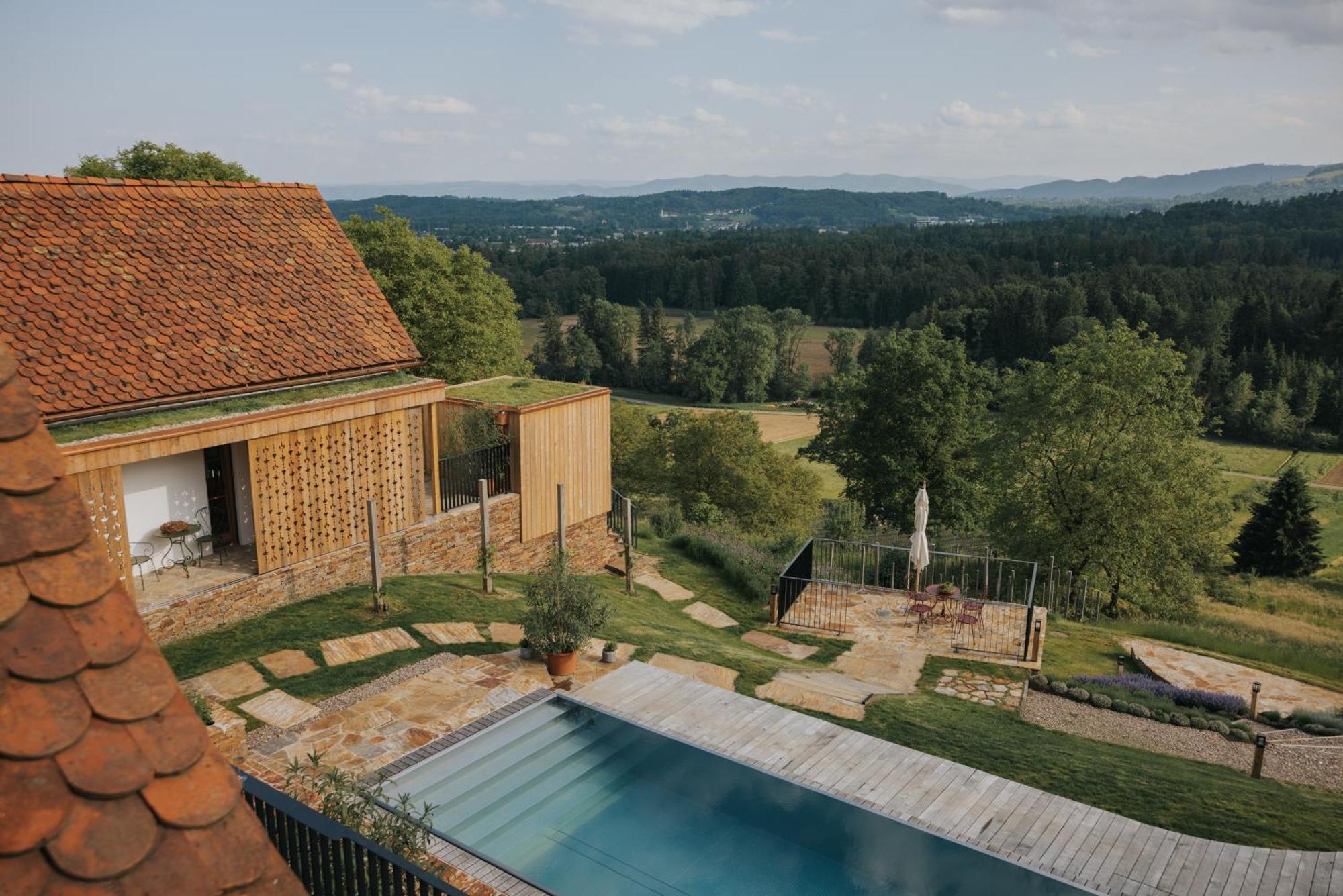 Am Wildbachberg - Luxus Ferienhaeuser Mit Infinitypool, Privatsauna Und Weinkeller Deutschlandsberg Dış mekan fotoğraf